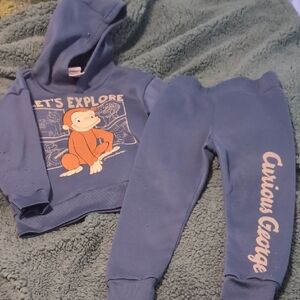 Blue Kids Hoodie and Joggers Set
